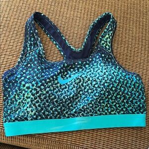 Nike Blue Ombre Sports Bra with Racerback